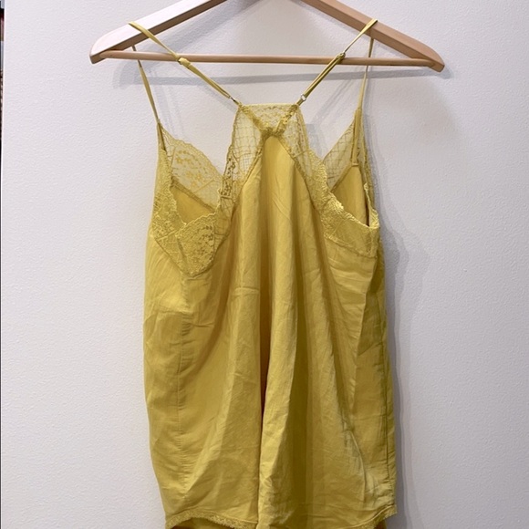 Yellow Lace Racerback Cami Top - Picture 5 of 5